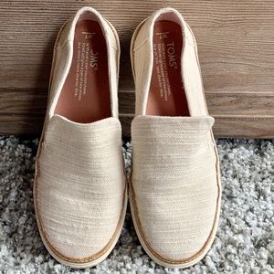 TOMS Mist Chambray Women’s Sunset Slip-Ons